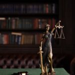lady justice and a gavel
