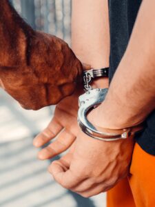 a person in handcuffs