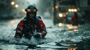 firefighter-amid-flood-stockcake1161502350909146118